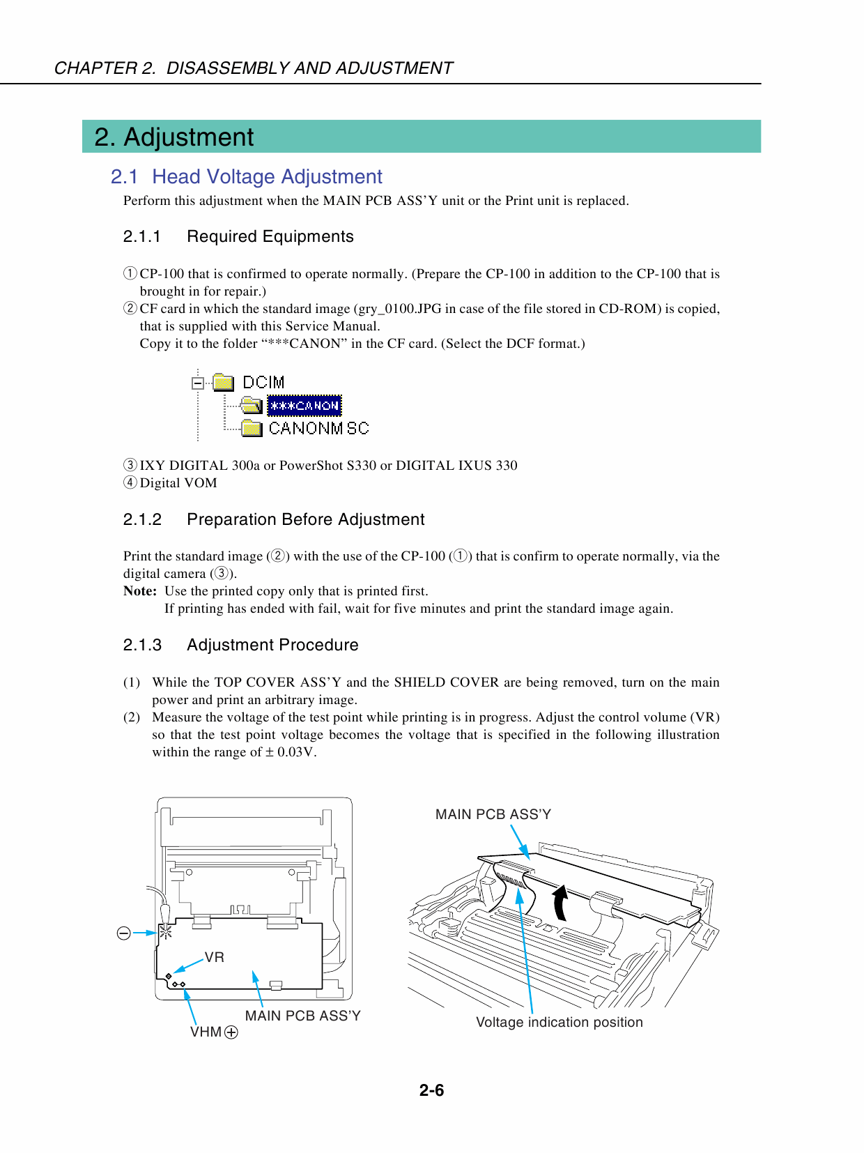 Canon SELPHY CP100 Service Manual-6